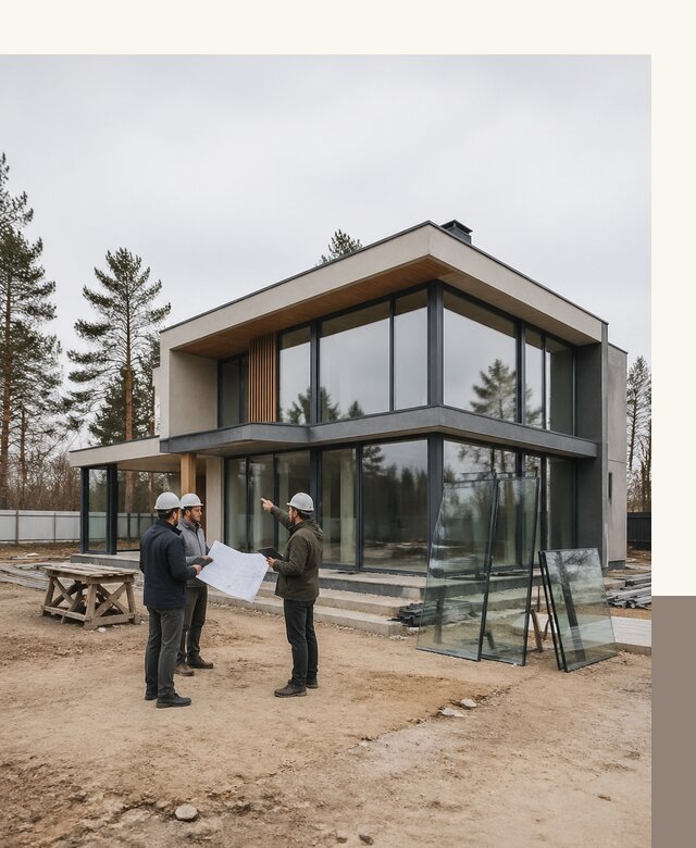 Проектирование домов с панорамными окнами под ключ в Батайске