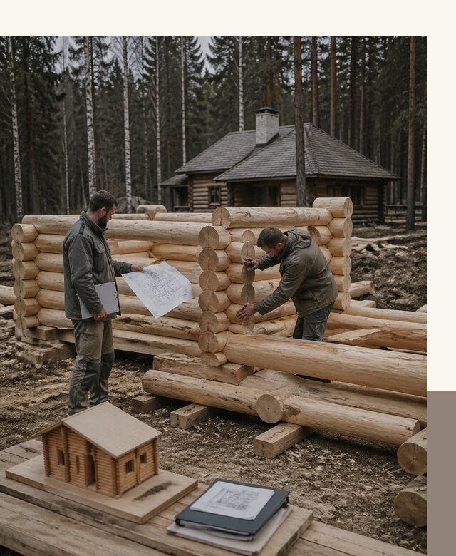 Проектирование и строительство домов из бревна в Батайске